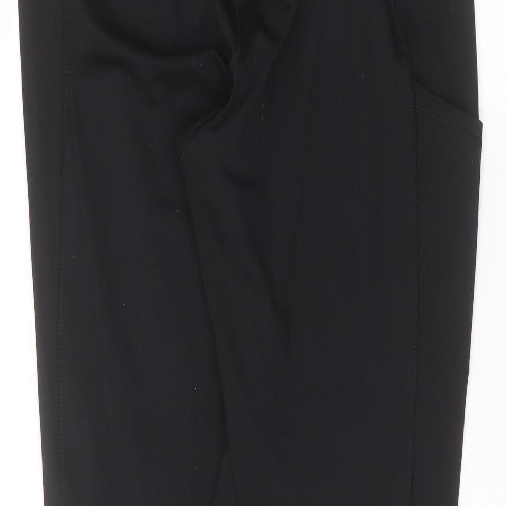 Workout Womens Black   Jogger Leggings Size L L26 in