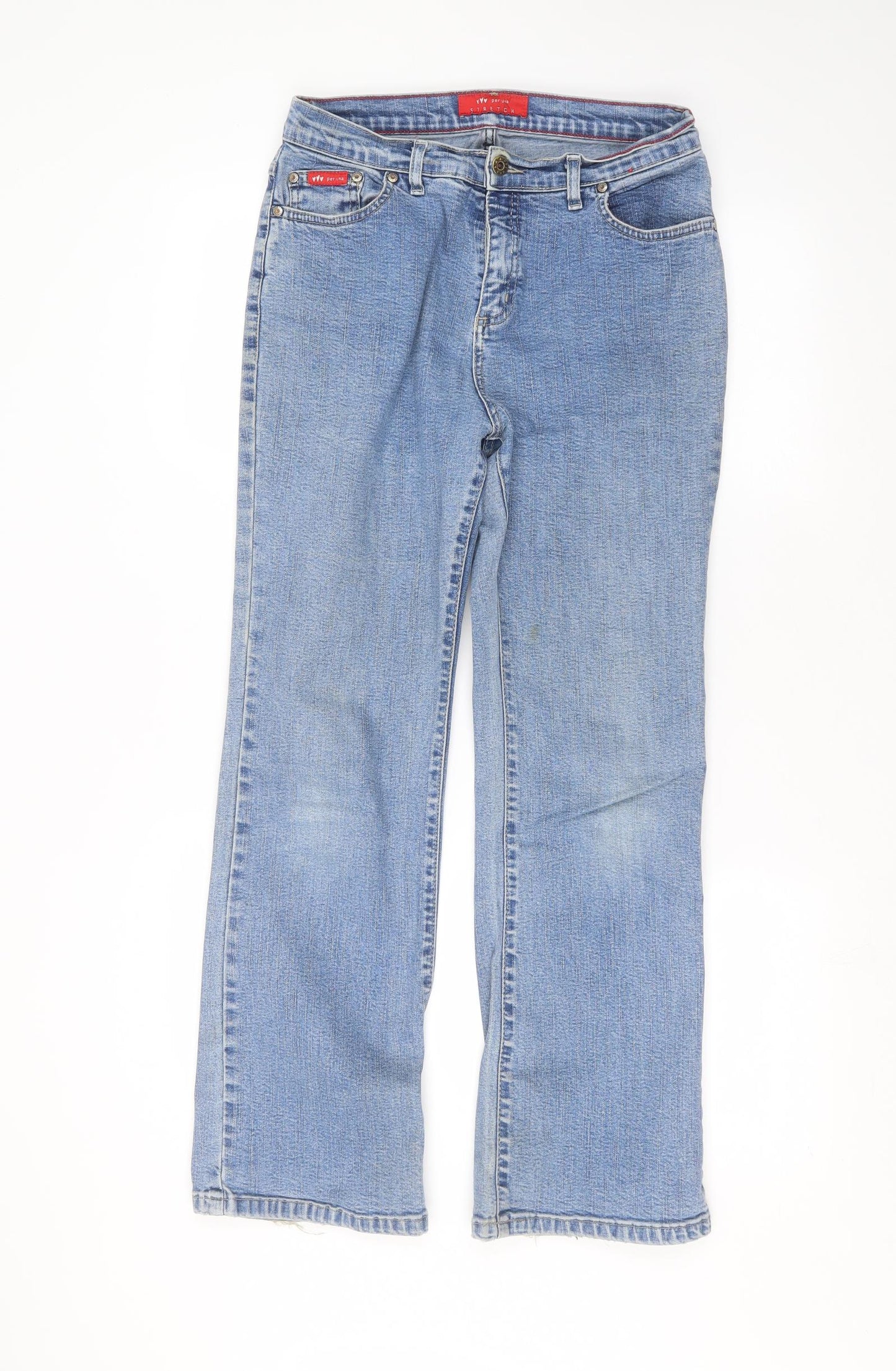 Marks and Spencer Womens Blue   Straight Jeans Size 12 L29 in