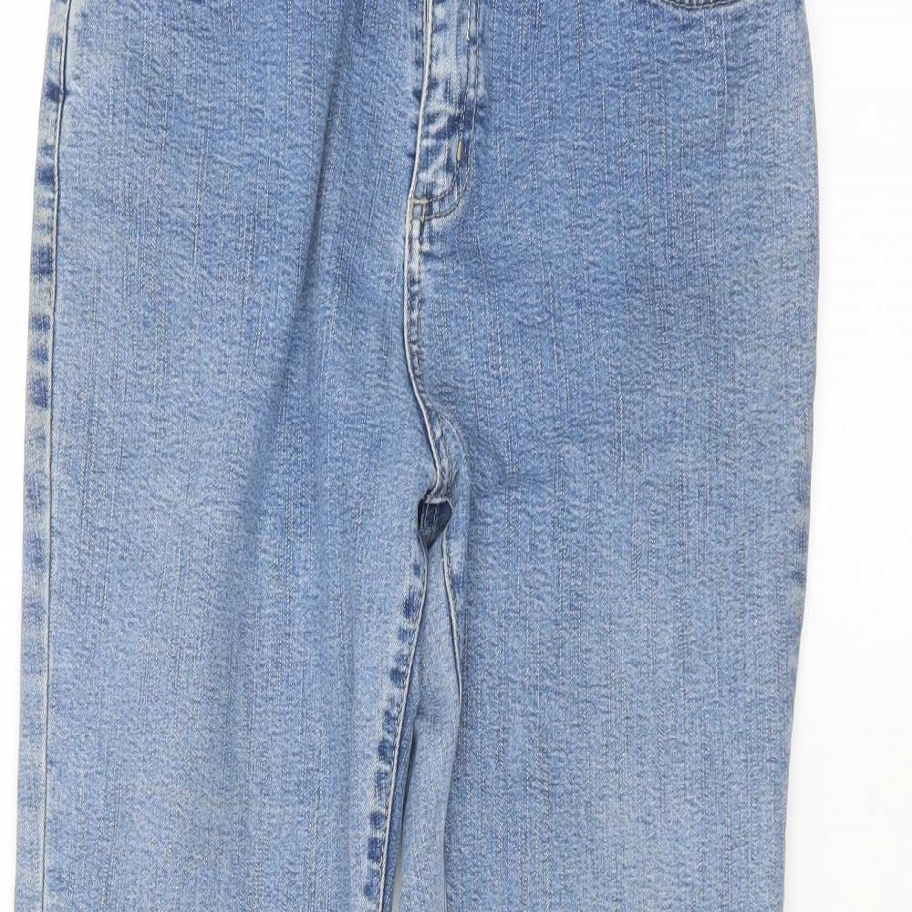 Marks and Spencer Womens Blue   Straight Jeans Size 12 L29 in