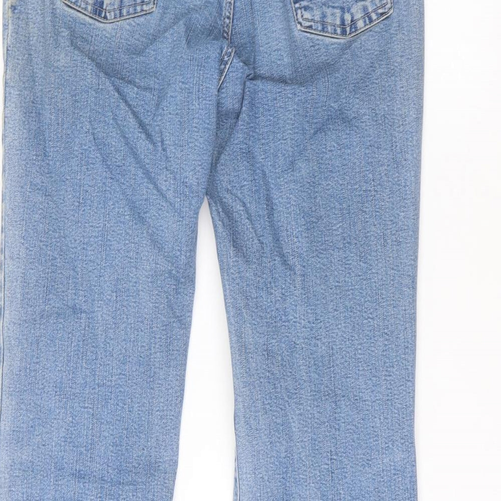 Marks and Spencer Womens Blue   Straight Jeans Size 12 L29 in