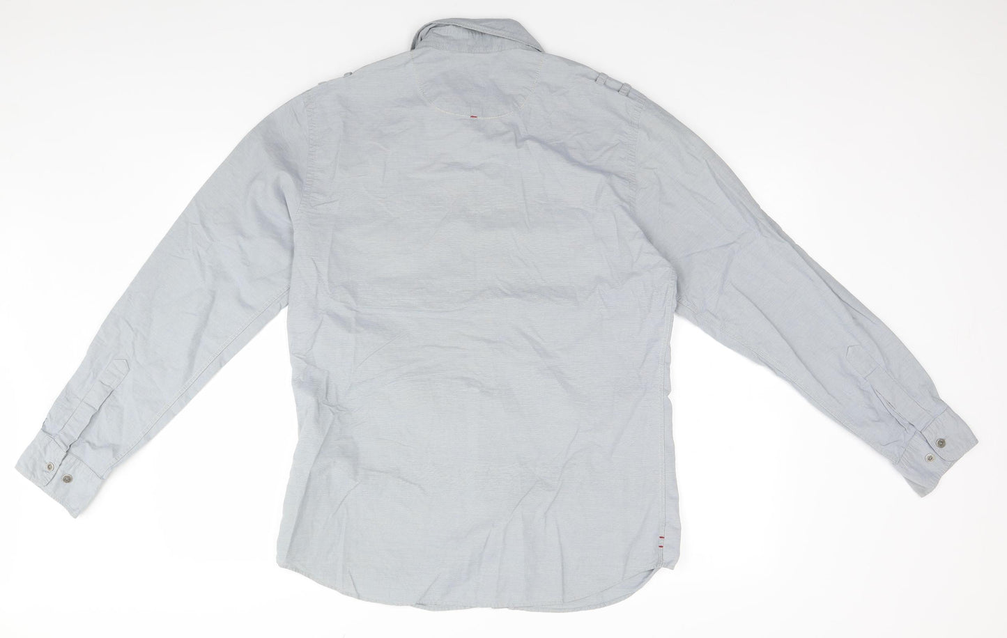 Burton Mens Grey    Button-Up Size L