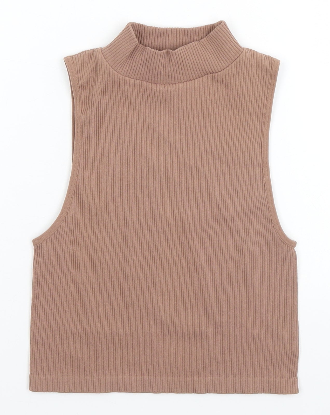 Zara Womens Beige   Basic T-Shirt Size M