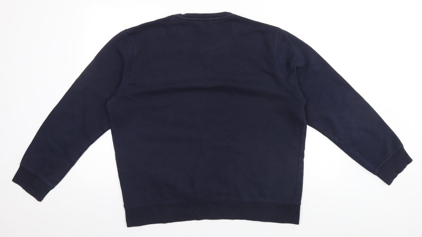 Easy Mens Blue   Pullover Jumper Size XL