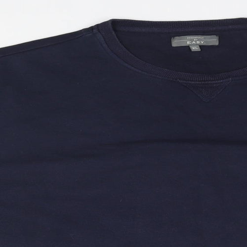 Easy Mens Blue   Pullover Jumper Size XL