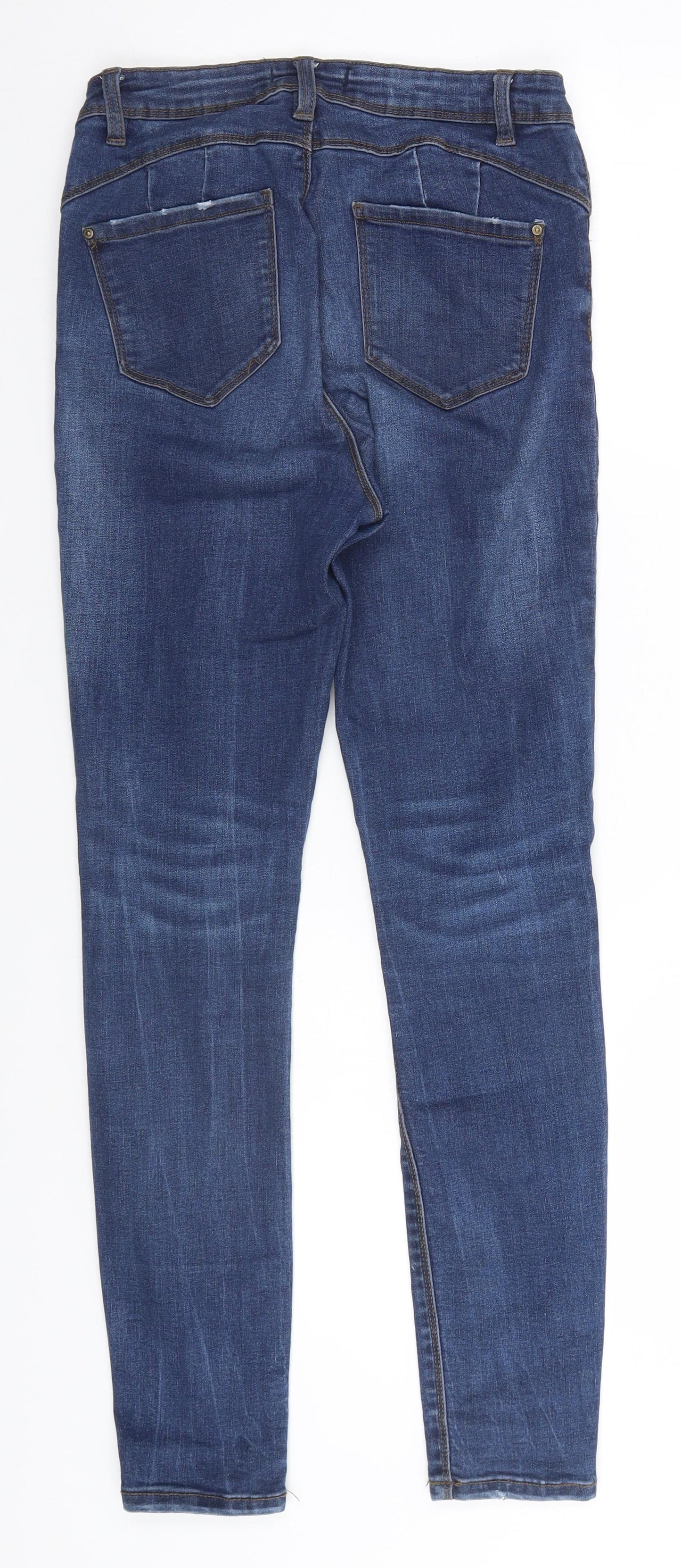 Denim & Co. Womens Blue   Skinny Jeans Size 12 L26 in