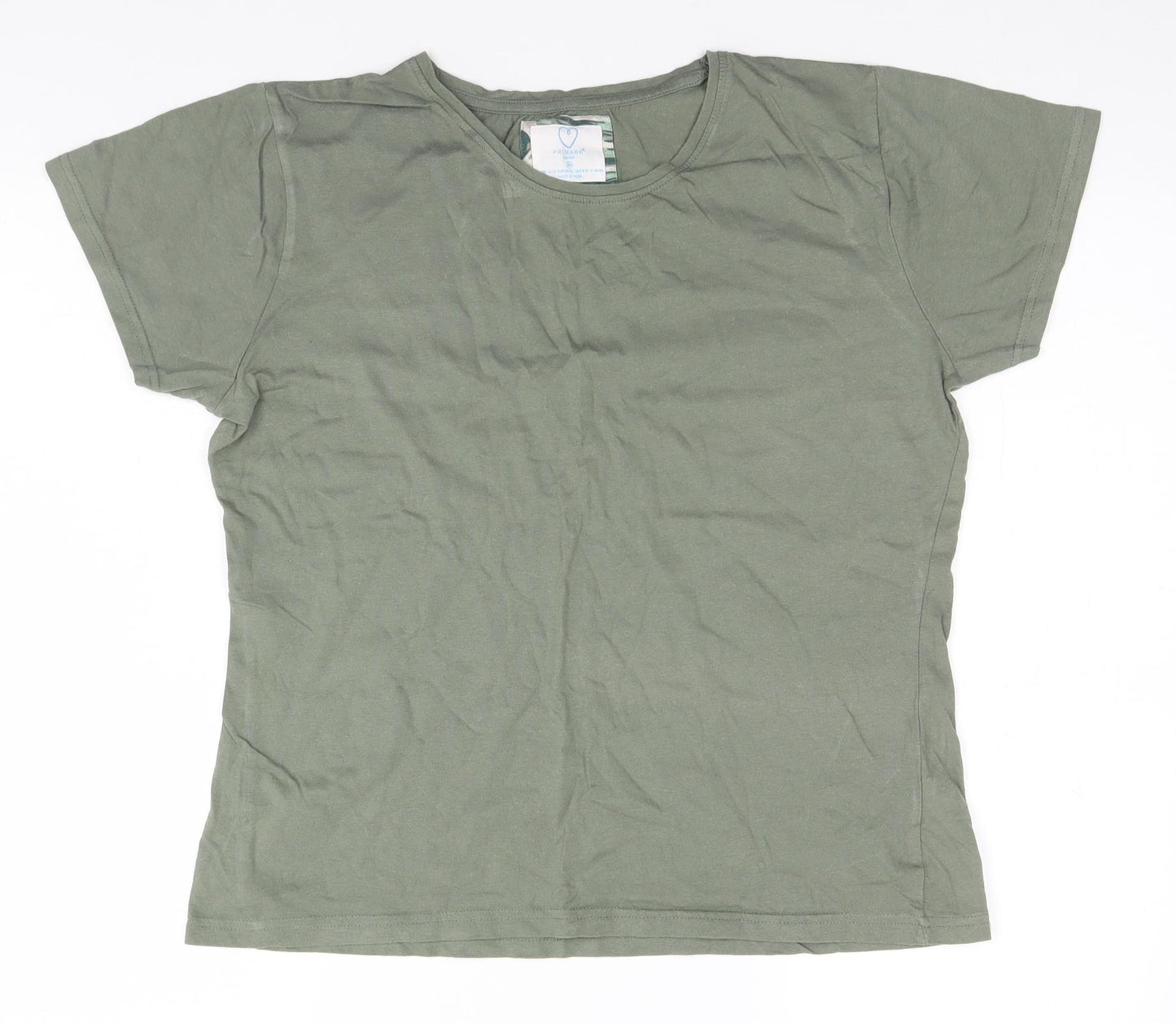 Primark Womens Green   Basic T-Shirt Size 12