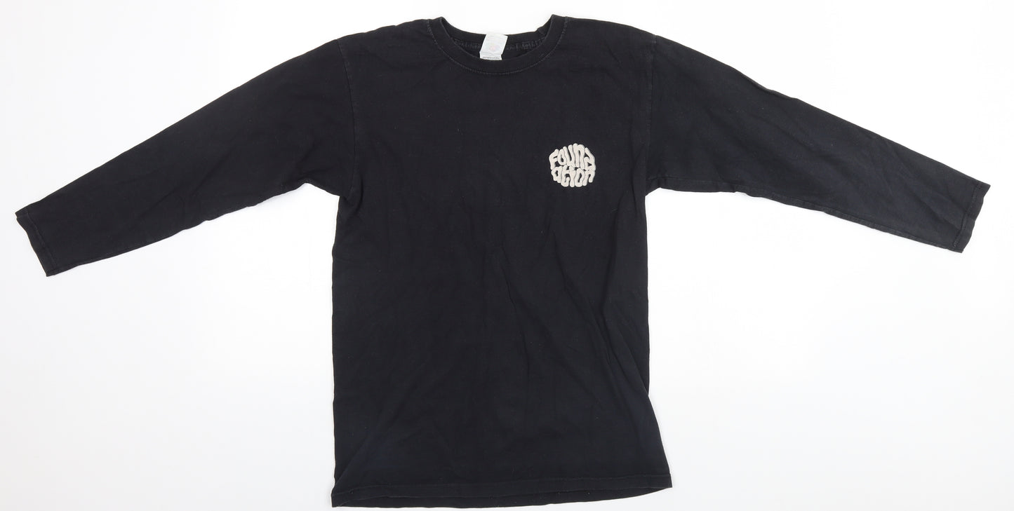 Fruit of the Loom Mens Black    T-Shirt Size S