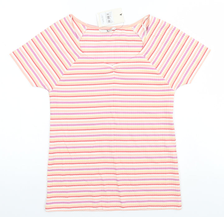 TU Womens Multicoloured Striped  Basic T-Shirt Size 12
