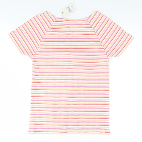 TU Womens Multicoloured Striped  Basic T-Shirt Size 12