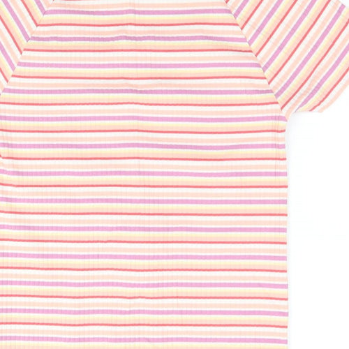 TU Womens Multicoloured Striped  Basic T-Shirt Size 12