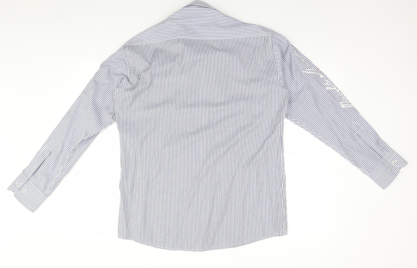 Paul & Shark Mens Blue Striped   Button-Up Size XL  - Yachting