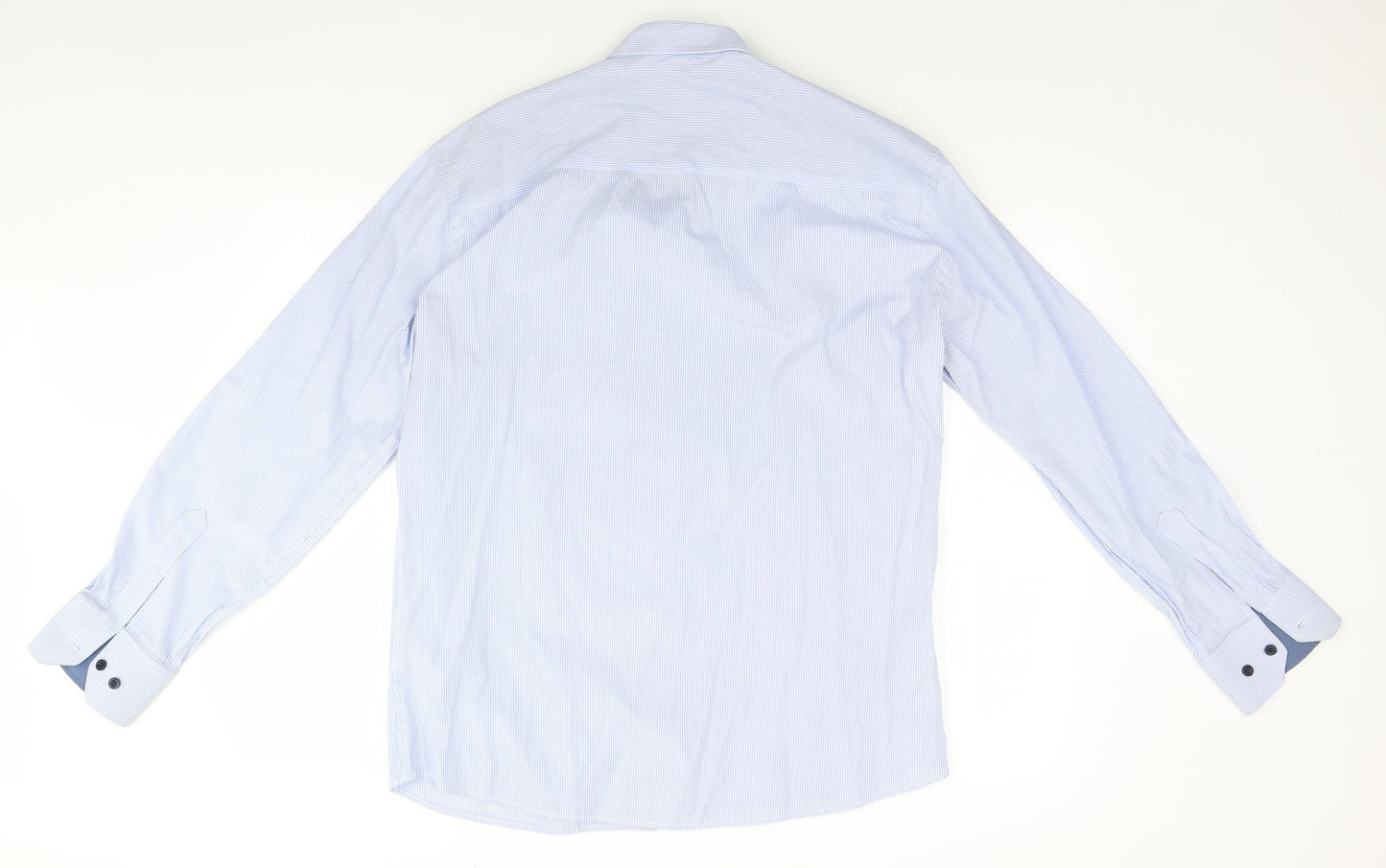 Tommy Hilfiger Mens Blue Striped   Button-Up Size XL