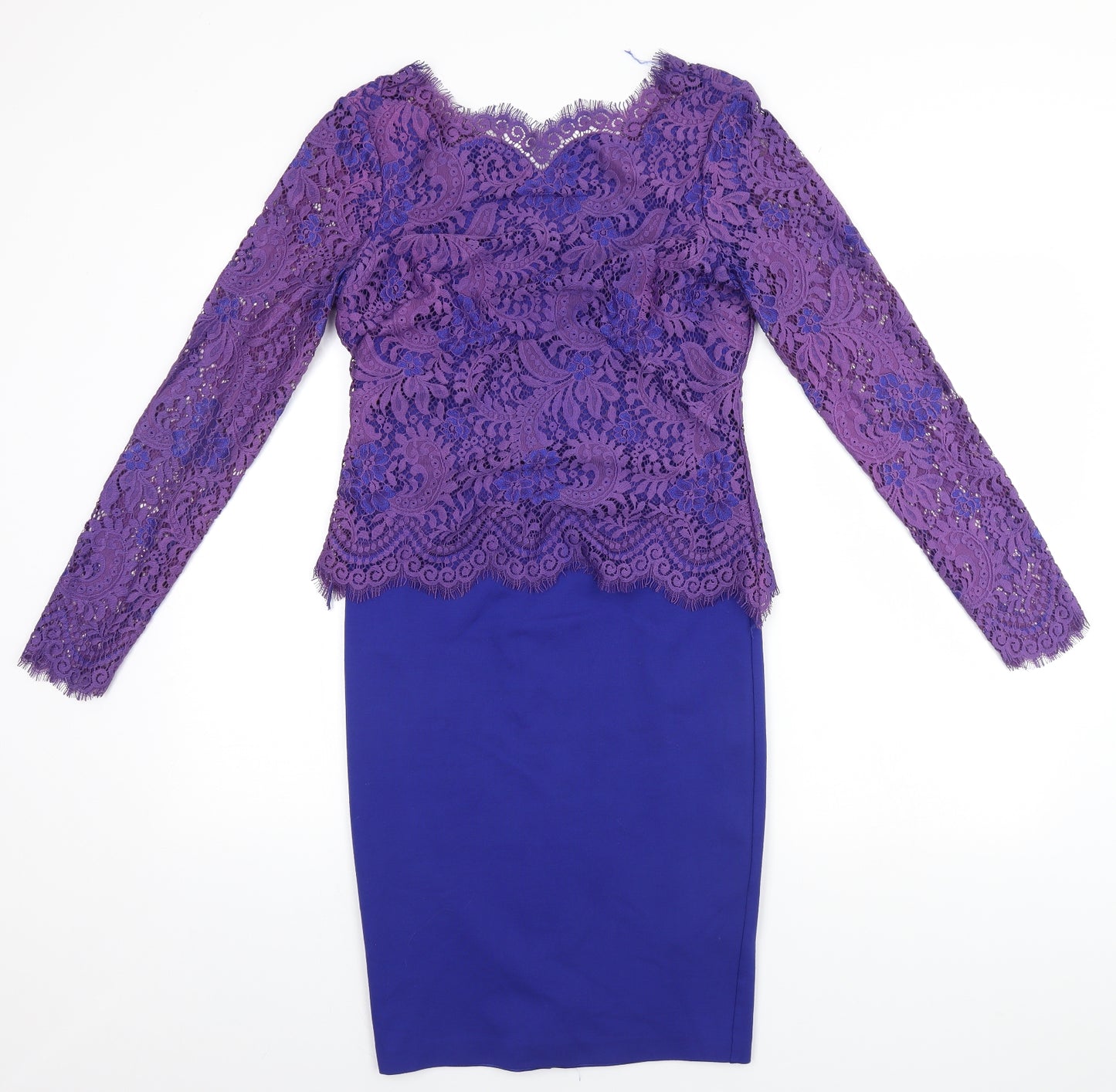 Ted Baker Womens Blue   Pencil Dress  Size 2