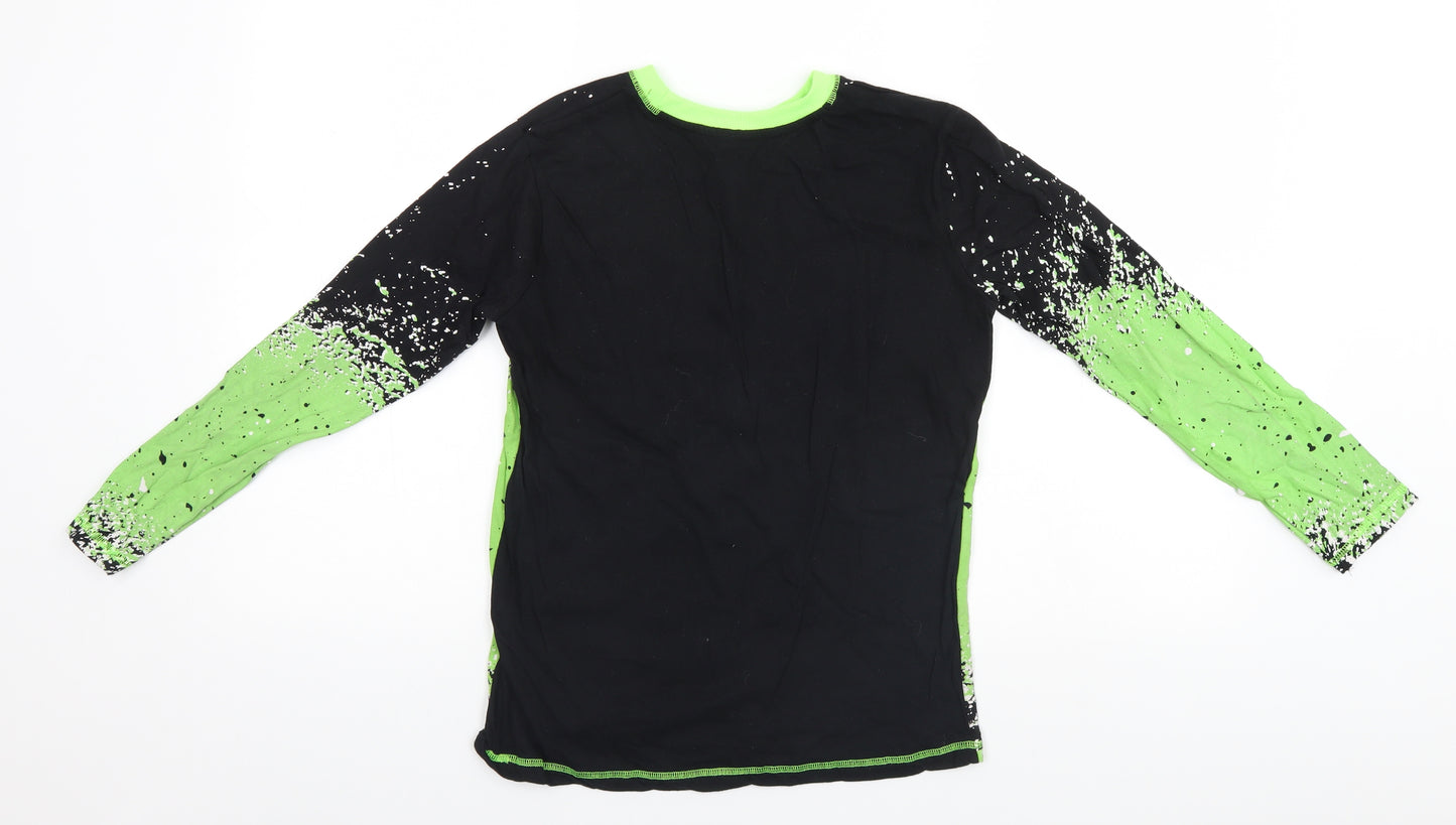 Dunnes Stores Boys Green Solid   Pyjama Top   - #Not Tired