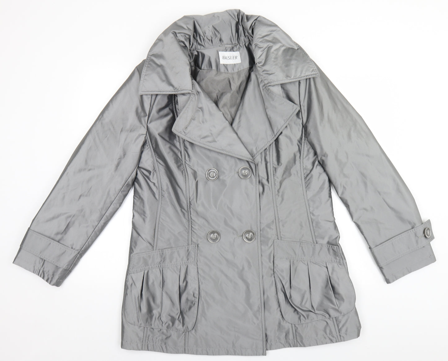 Basler Womens Silver   Overcoat Coat