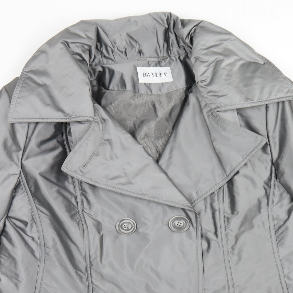 Basler Womens Silver   Overcoat Coat