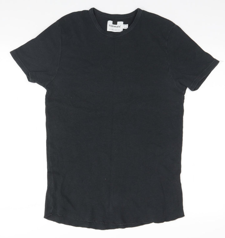 Topshop Mens Grey    T-Shirt Size S