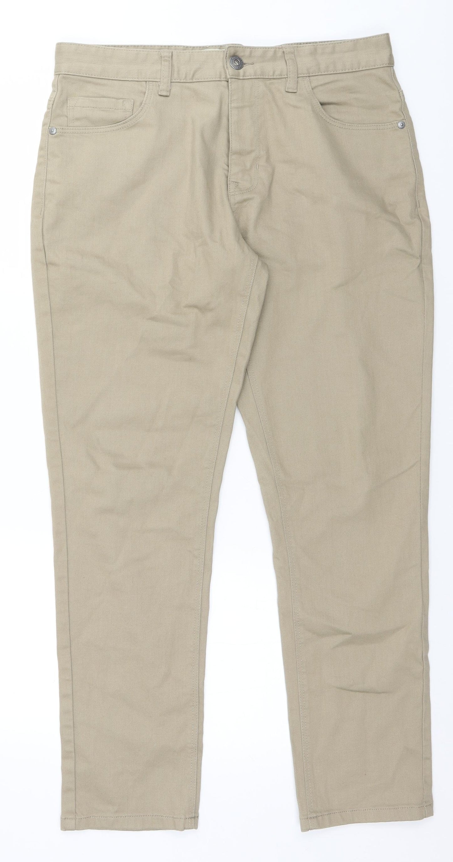 Marks and Spencer Mens Beige   Trousers  Size 32 L29 in