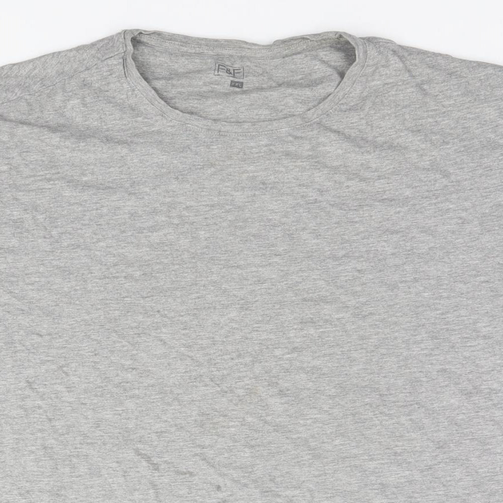 F&F Mens Grey    T-Shirt Size 2XL