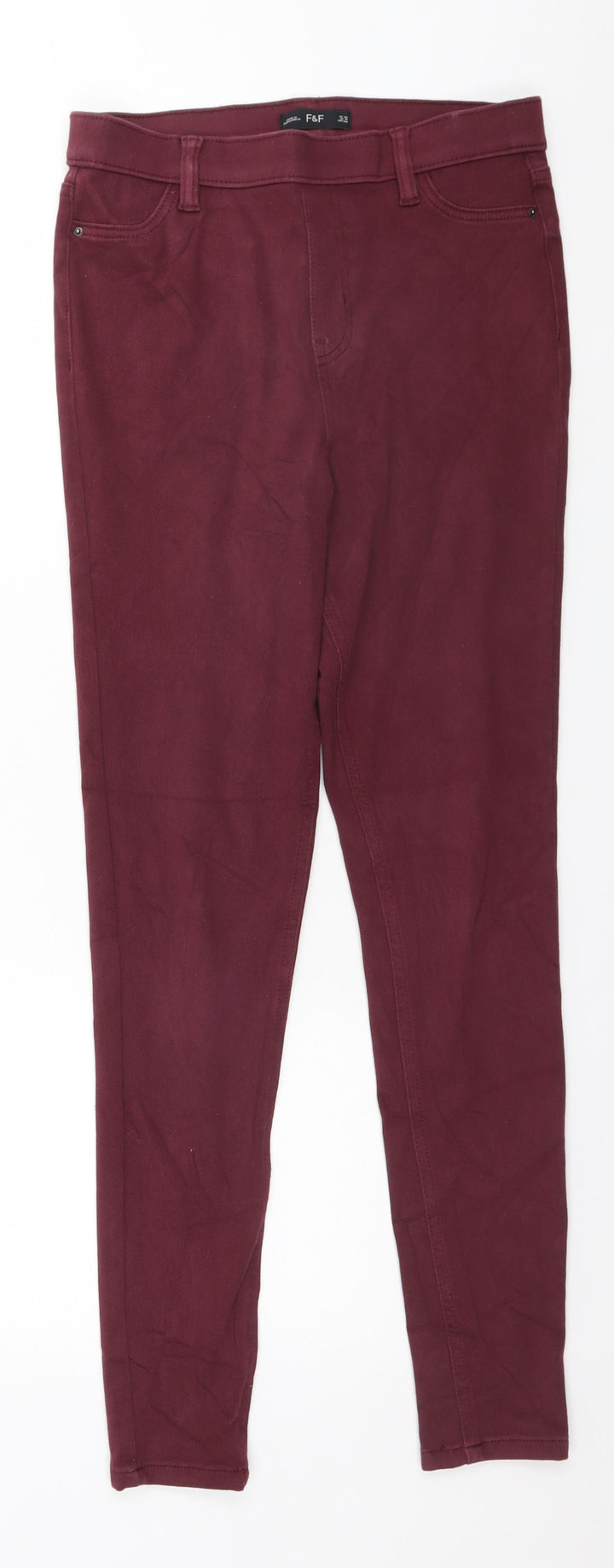 F&F Womens Pink Skinny Jeans Size 10 L28 in