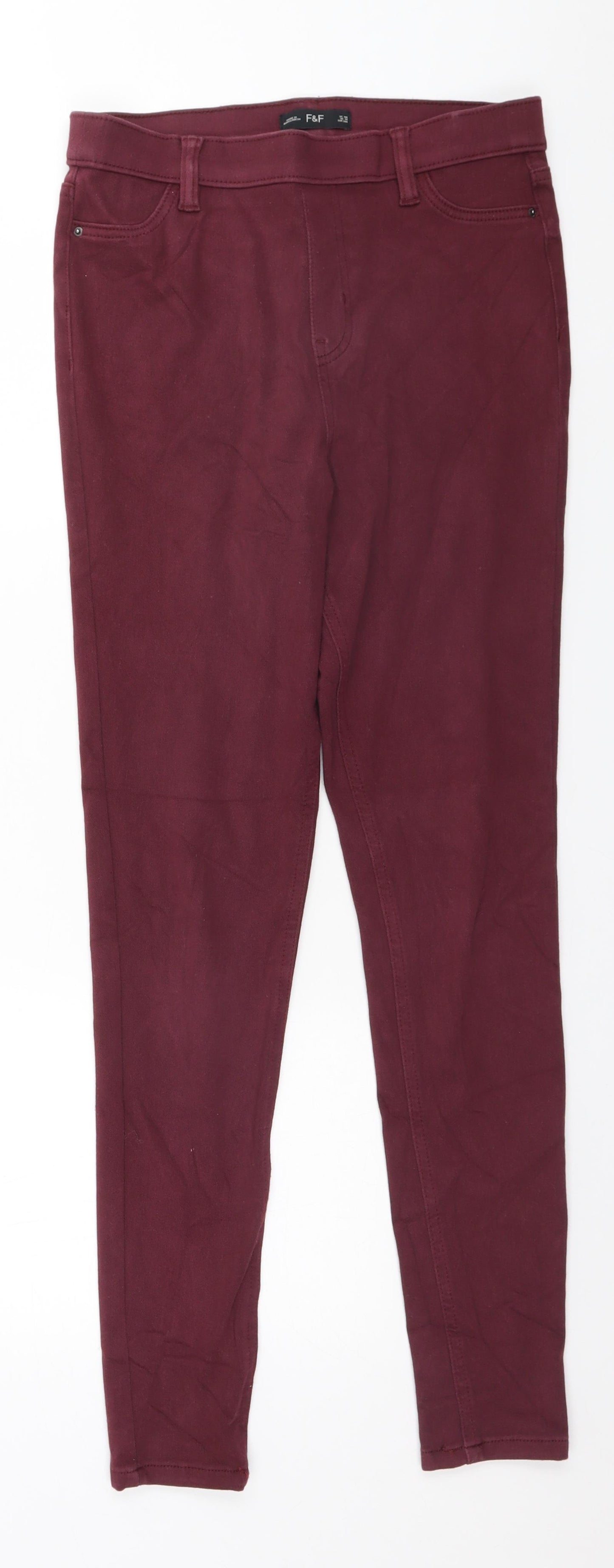 F&F Womens Pink   Skinny Jeans Size 10 L28 in