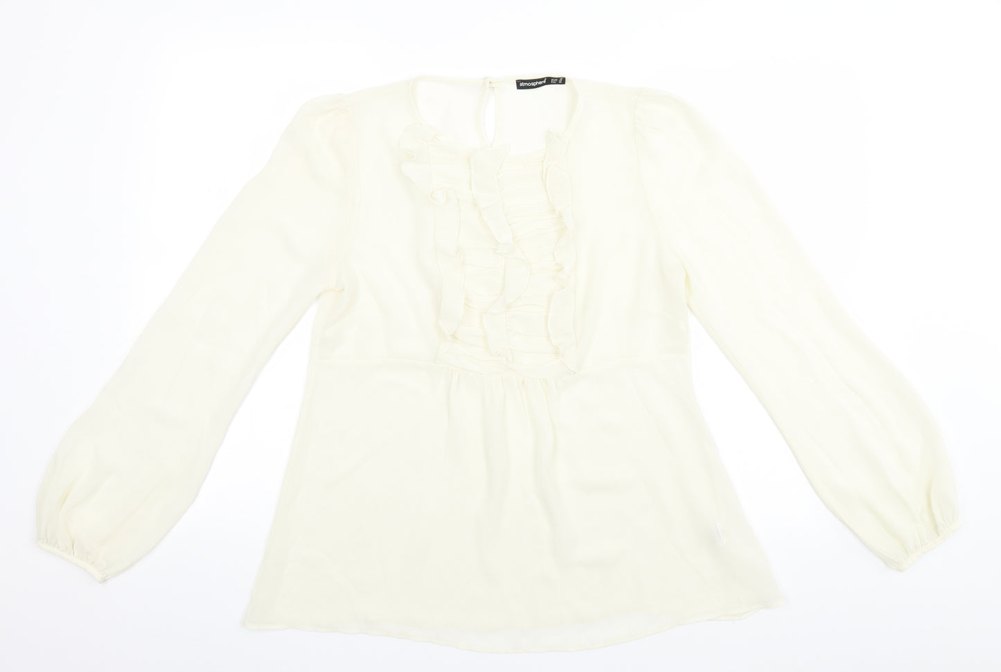Atmosphere Womens Ivory   Basic Blouse Size 10