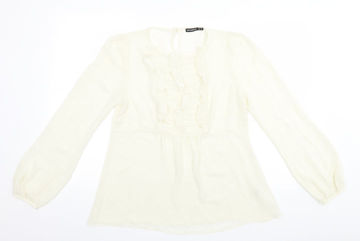 Atmosphere Womens Ivory   Basic Blouse Size 10