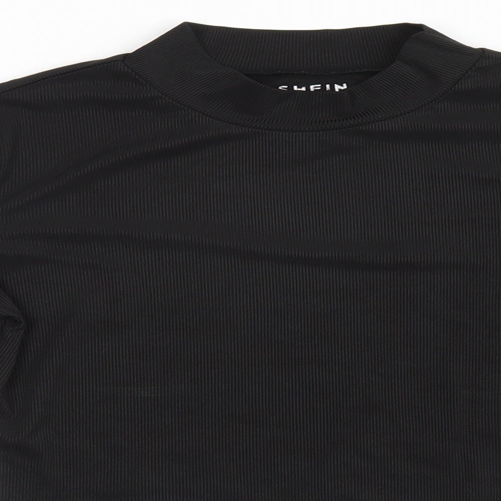 SheIn Womens Black   Basic T-Shirt