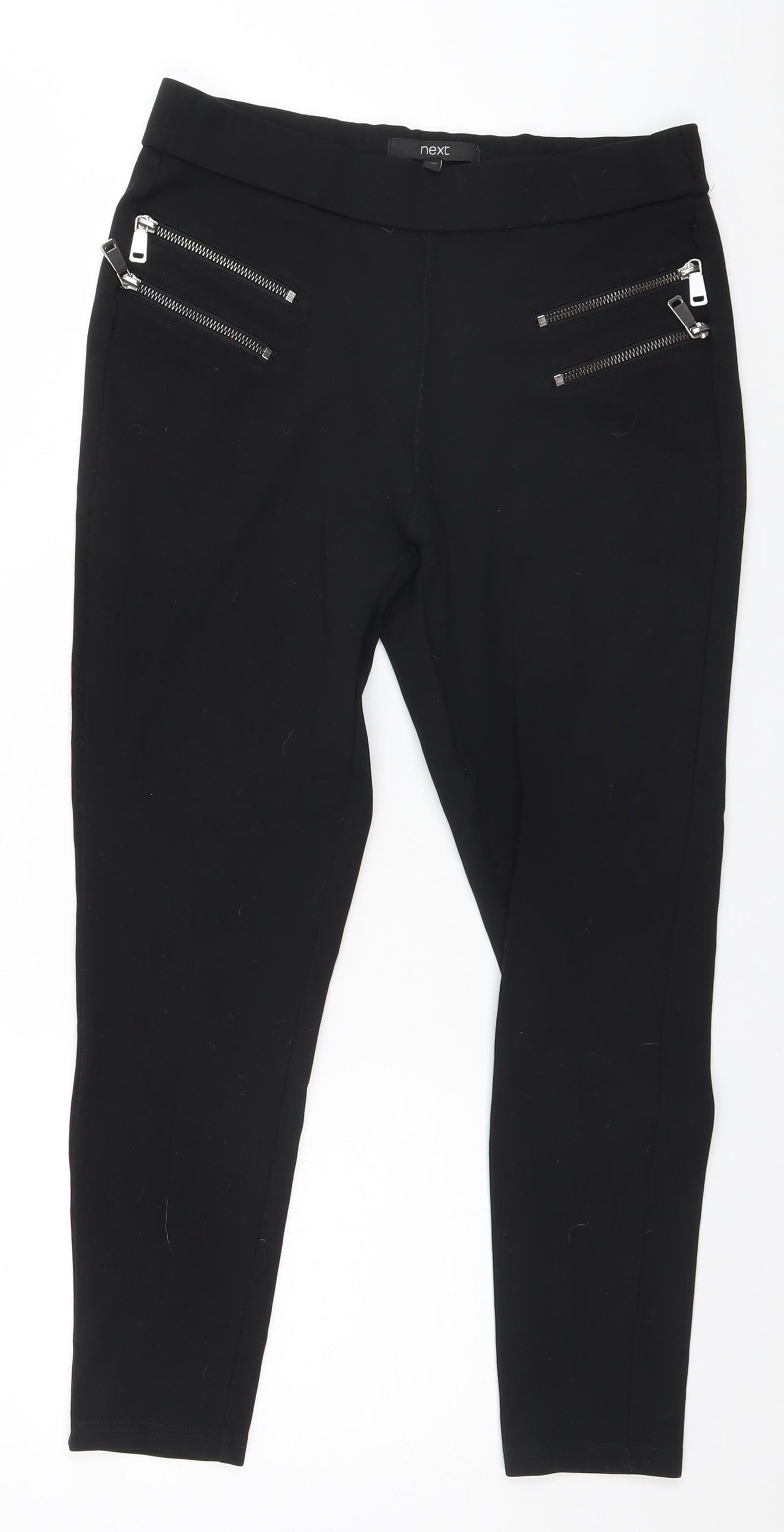 NEXT Womens Black   Trousers  Size 12 L24 in