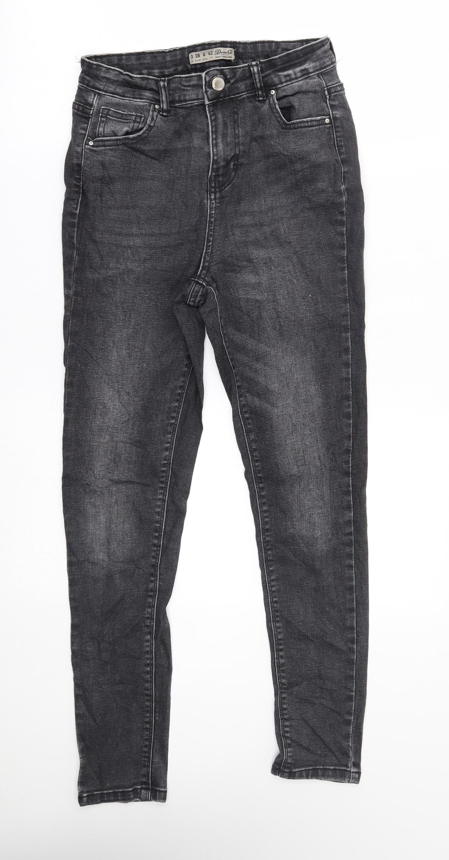 Primark Womens Grey   Skinny Jeans Size 10 L25 in
