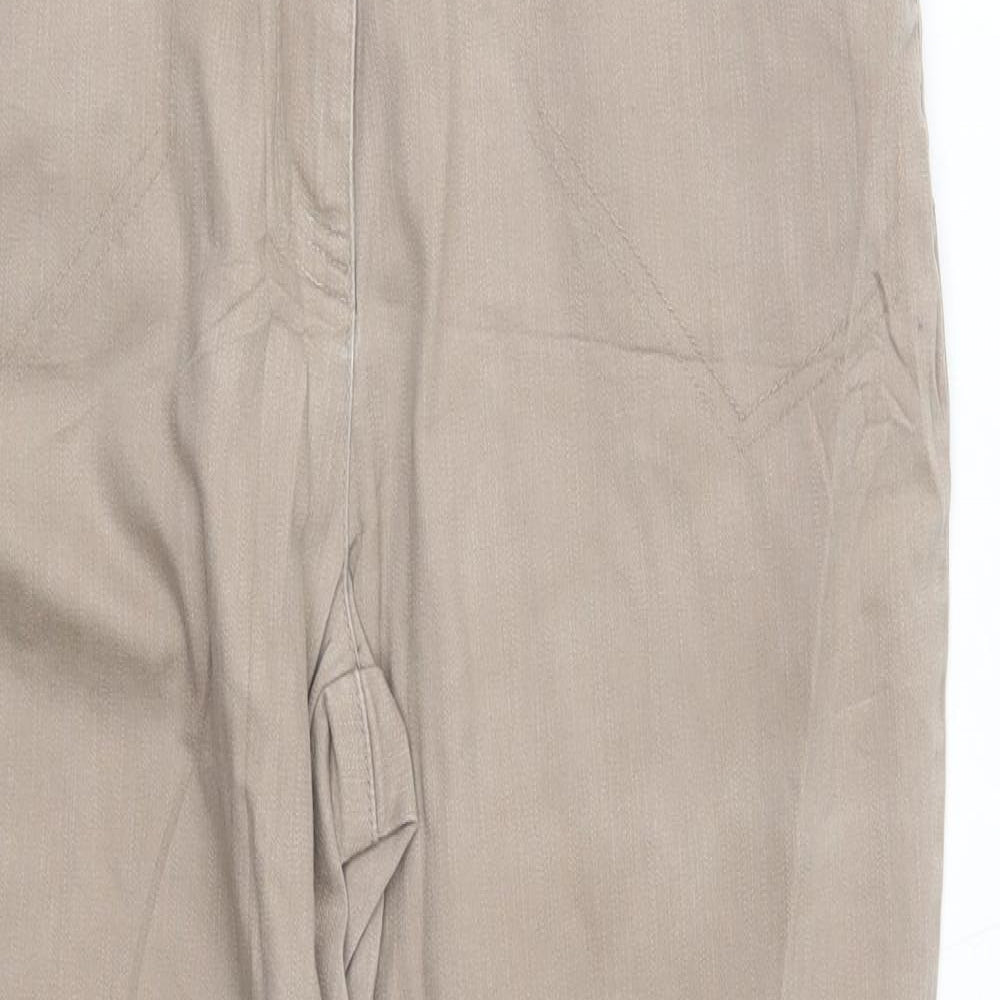 beyleys Womens Beige   Straight Jeans Size 14 L27 in