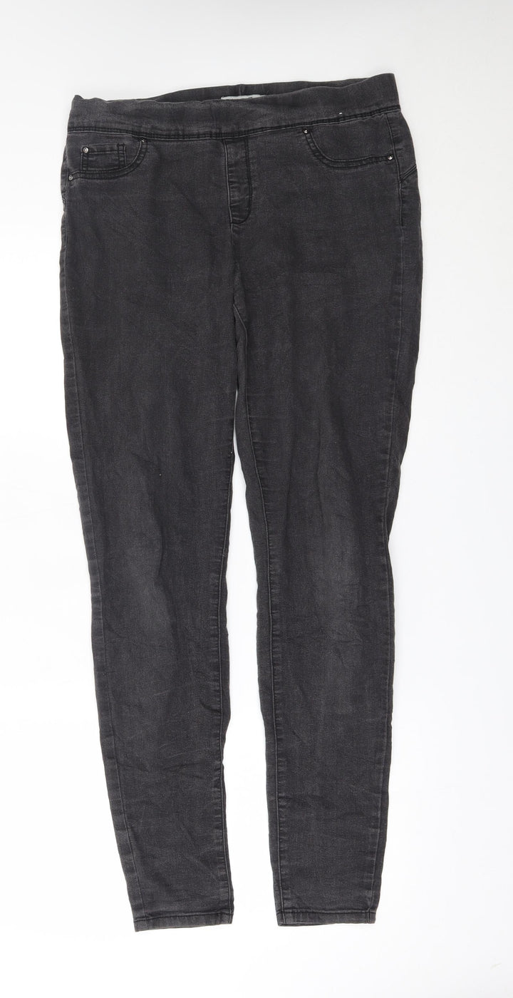 Primark Womens Grey Jegging Jeans Size 14 L30 in -