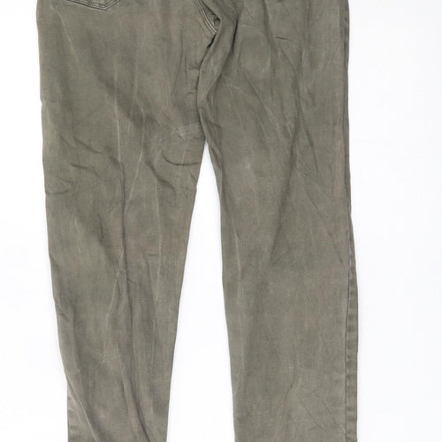 sinsay Womens Green   Skinny Jeans Size M L27 in - elastic cuffs