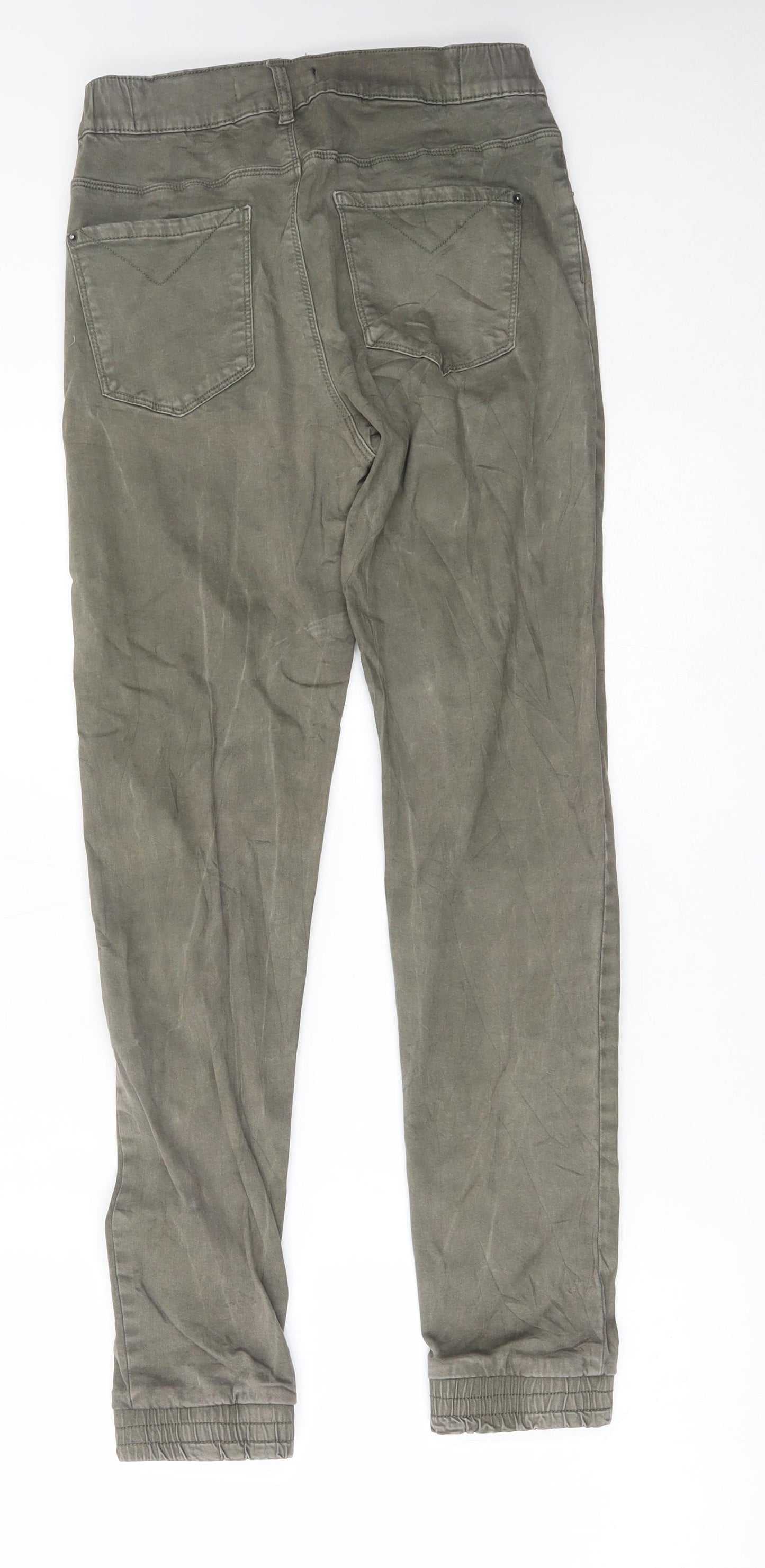 sinsay Womens Green   Skinny Jeans Size M L27 in - elastic cuffs