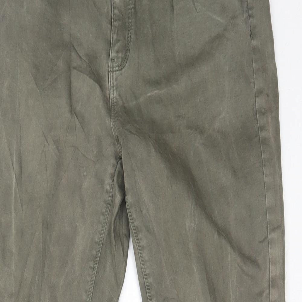 sinsay Womens Green   Skinny Jeans Size M L27 in - elastic cuffs