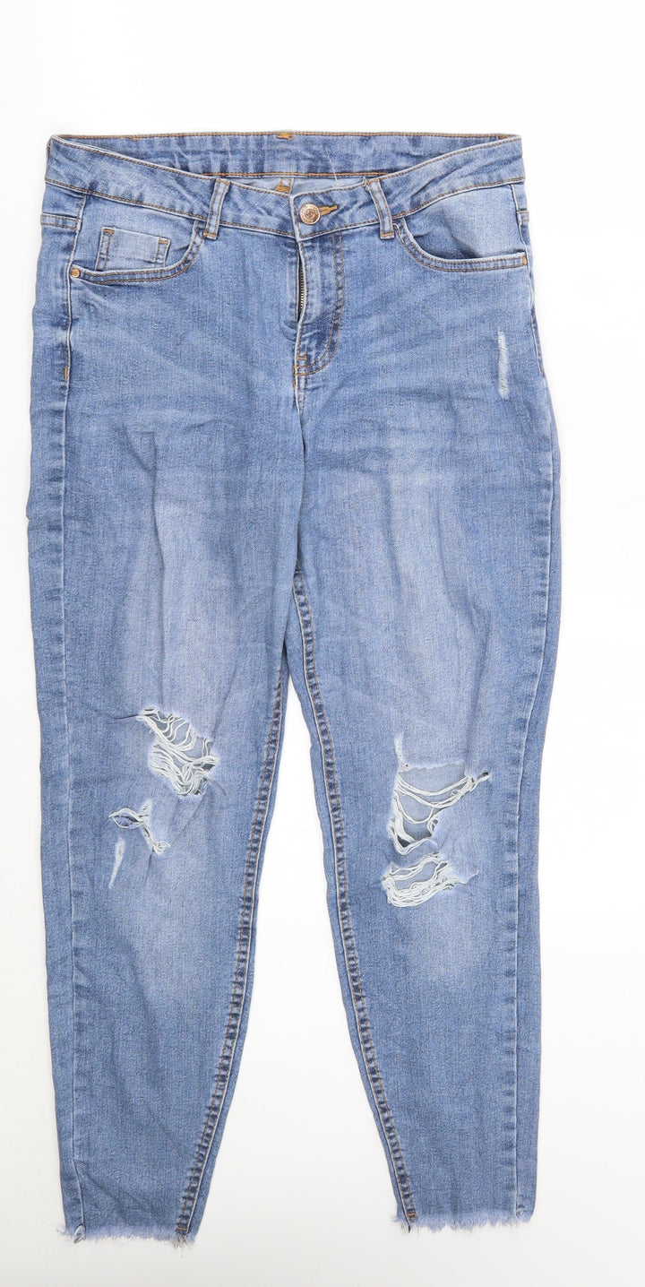 FB sister Womens Blue Cropped Jeans Size 30 in L26 in