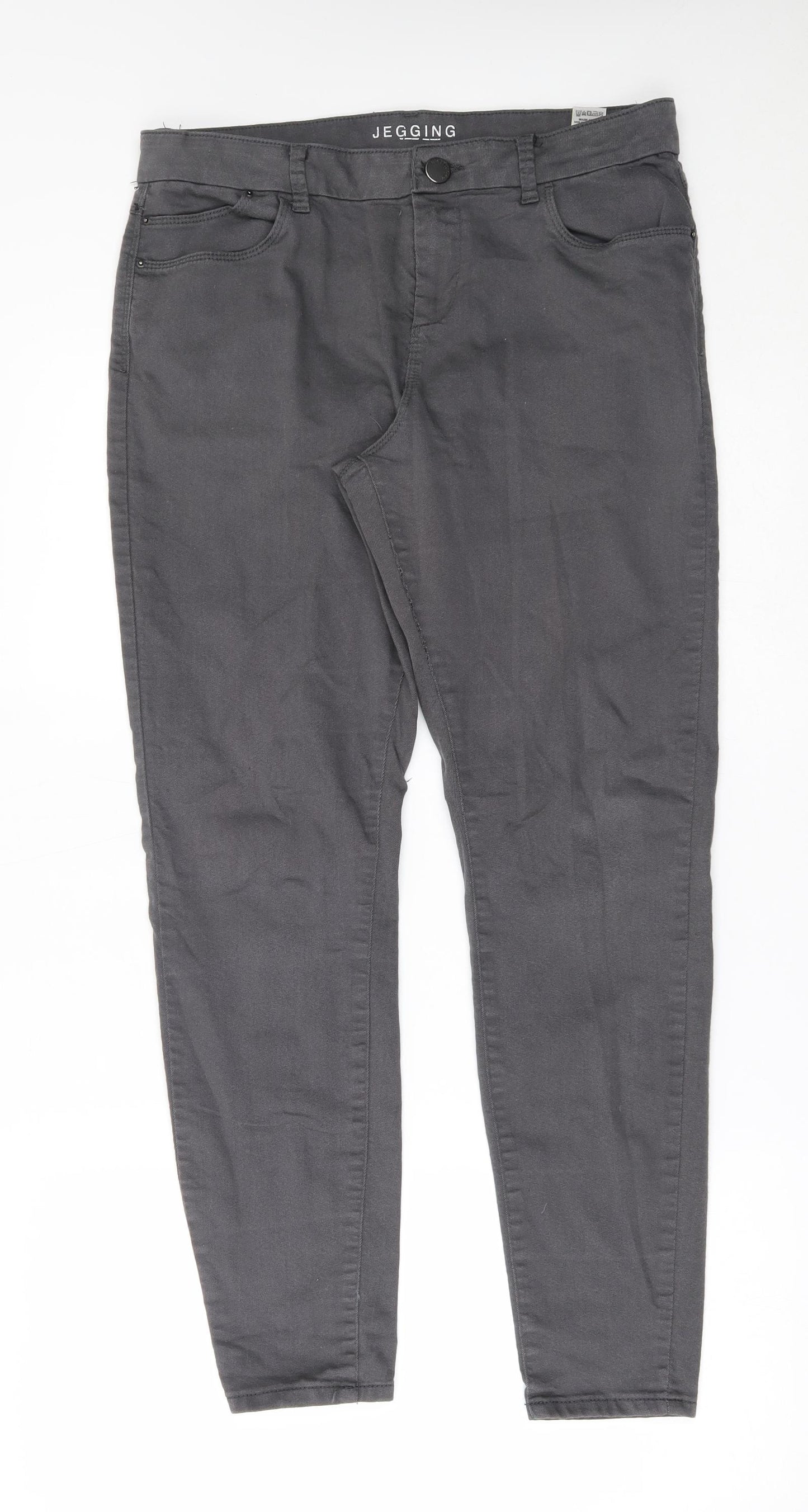 M&S Womens Grey   Jegging Jeans Size 14 L28 in