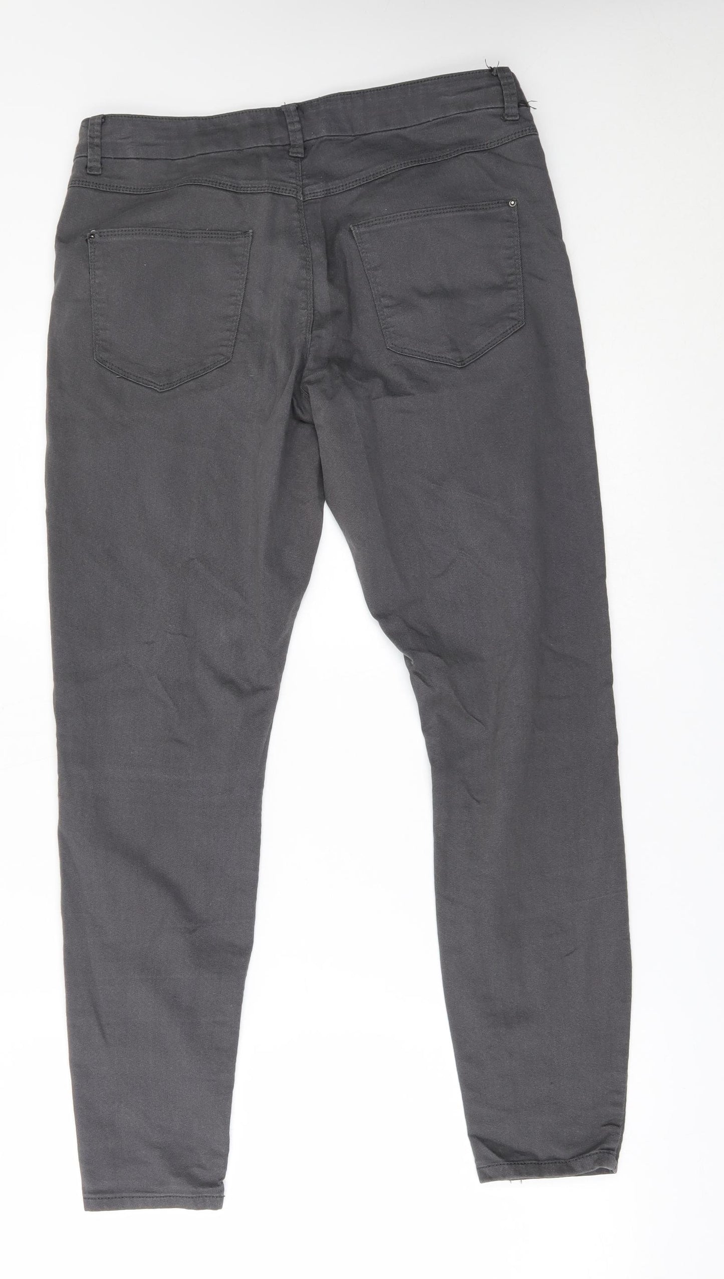 M&S Womens Grey   Jegging Jeans Size 14 L28 in