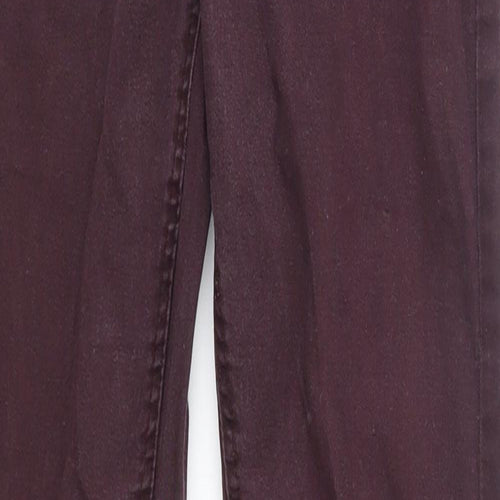 Preworn Womens Red   Skinny Jeans Size 10 L31 in - super skinny