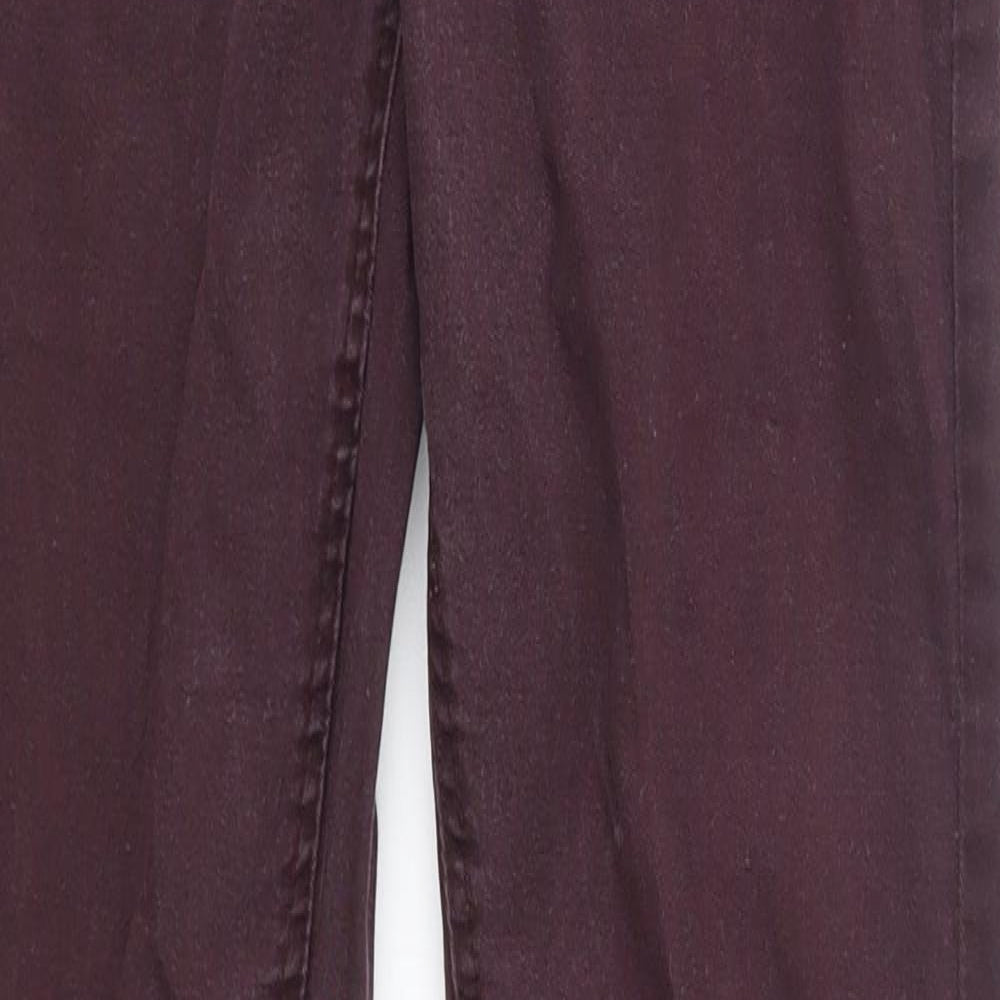 Preworn Womens Red   Skinny Jeans Size 10 L31 in - super skinny