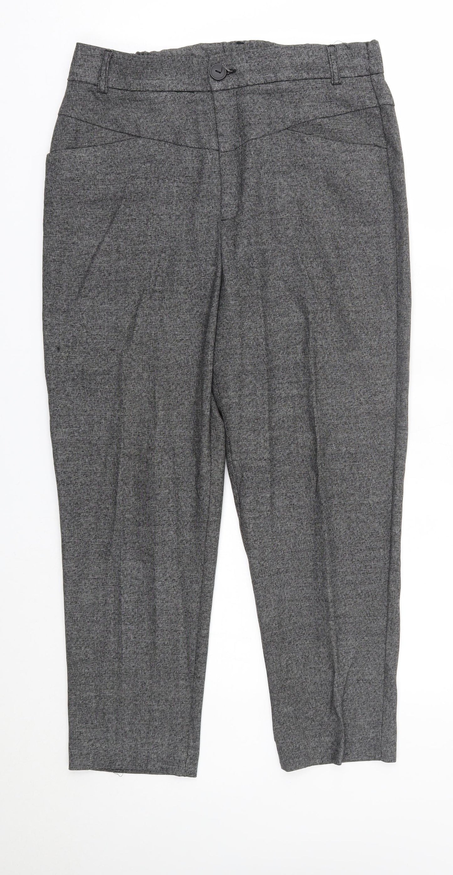 Zara Womens Grey   Capri Trousers Size M L23 in