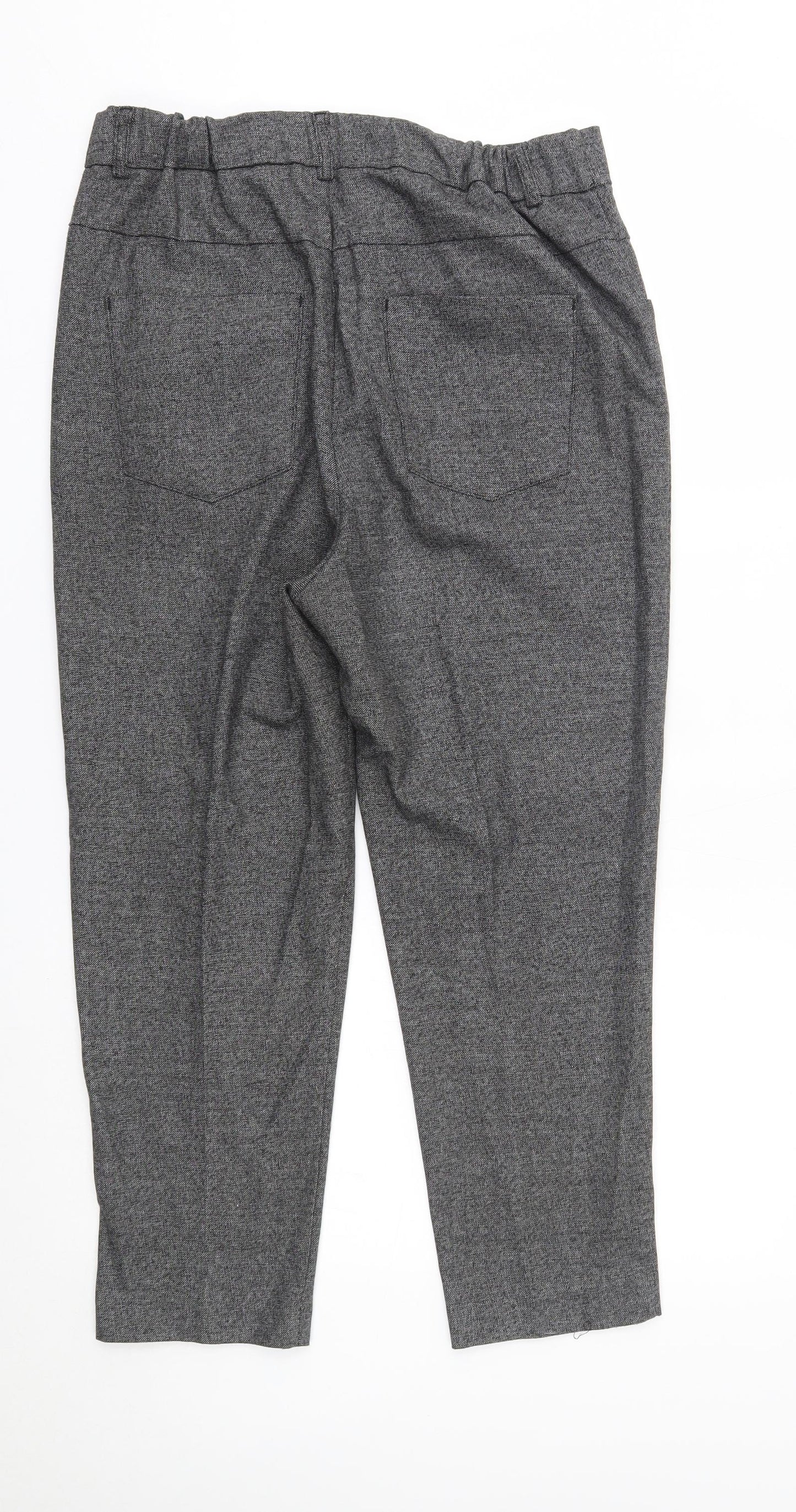Zara Womens Grey   Capri Trousers Size M L23 in