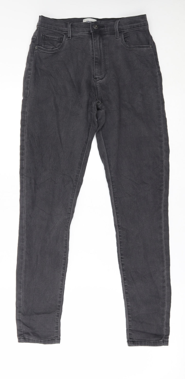 Only Womens Grey Denim Skinny Jeans Size M L29 in