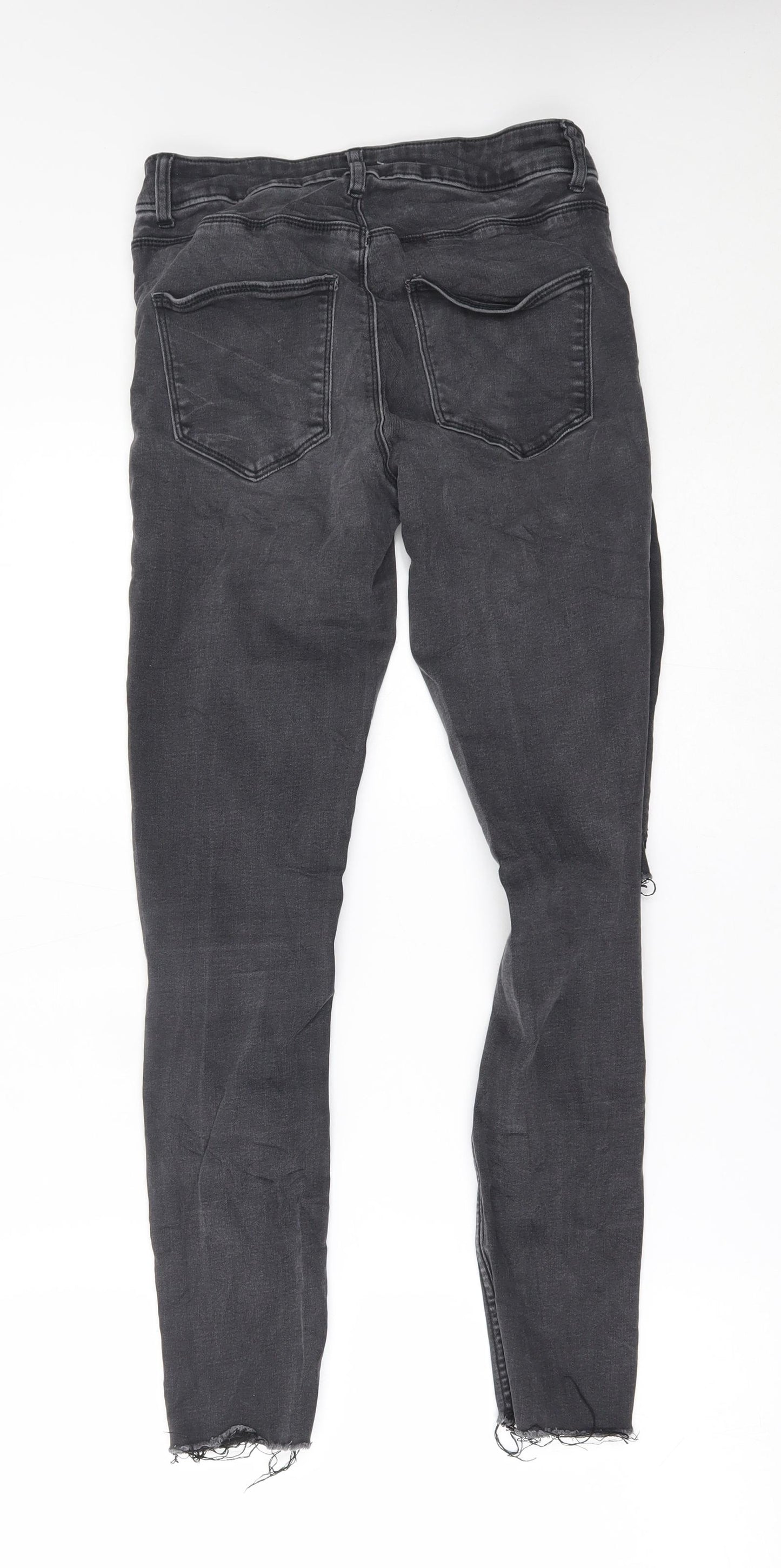 VILA Womens Grey   Skinny Jeans Size 26 in L27 in