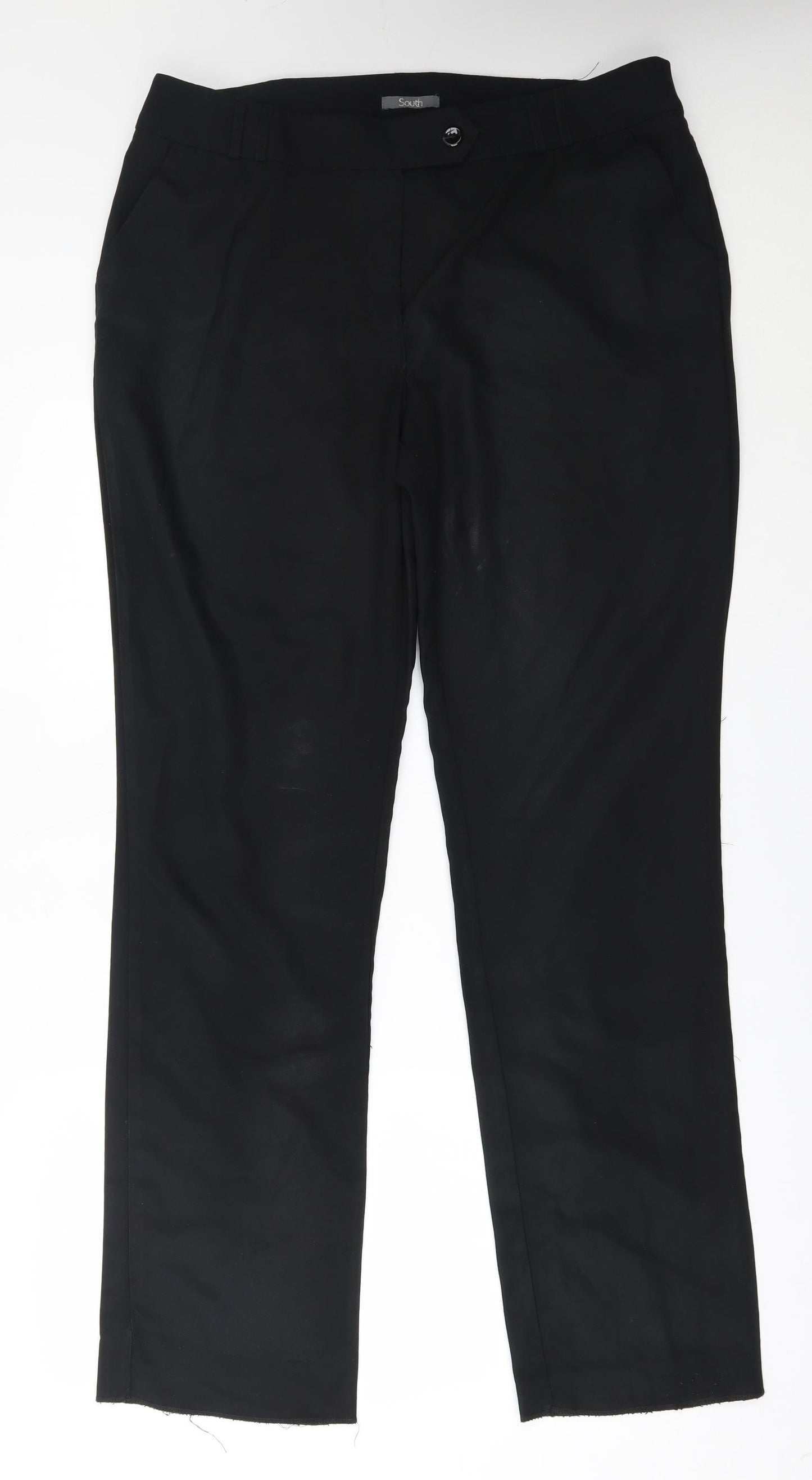 South Womens Black   Trousers  Size 18 L33 in - long leg