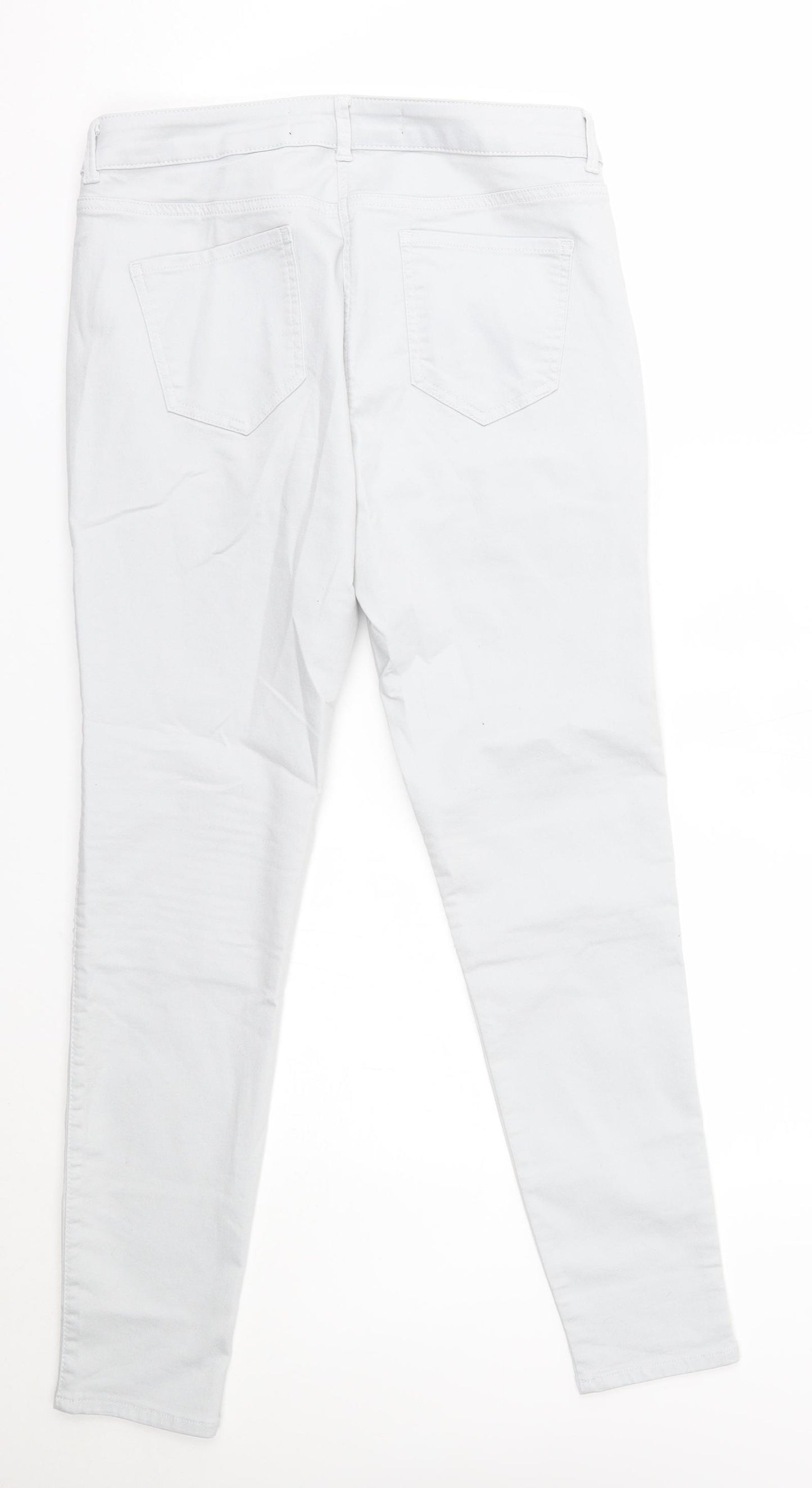 NEXT Womens Grey   Skinny Jeans Size 12 L30 in