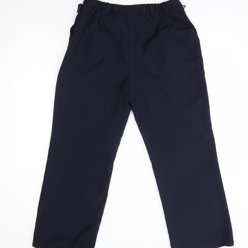tesco Womens Blue   Trousers  Size 14 L27 in - short leg