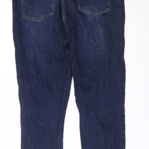 M&Co Womens Blue   Straight Jeans Size 14 L23 in