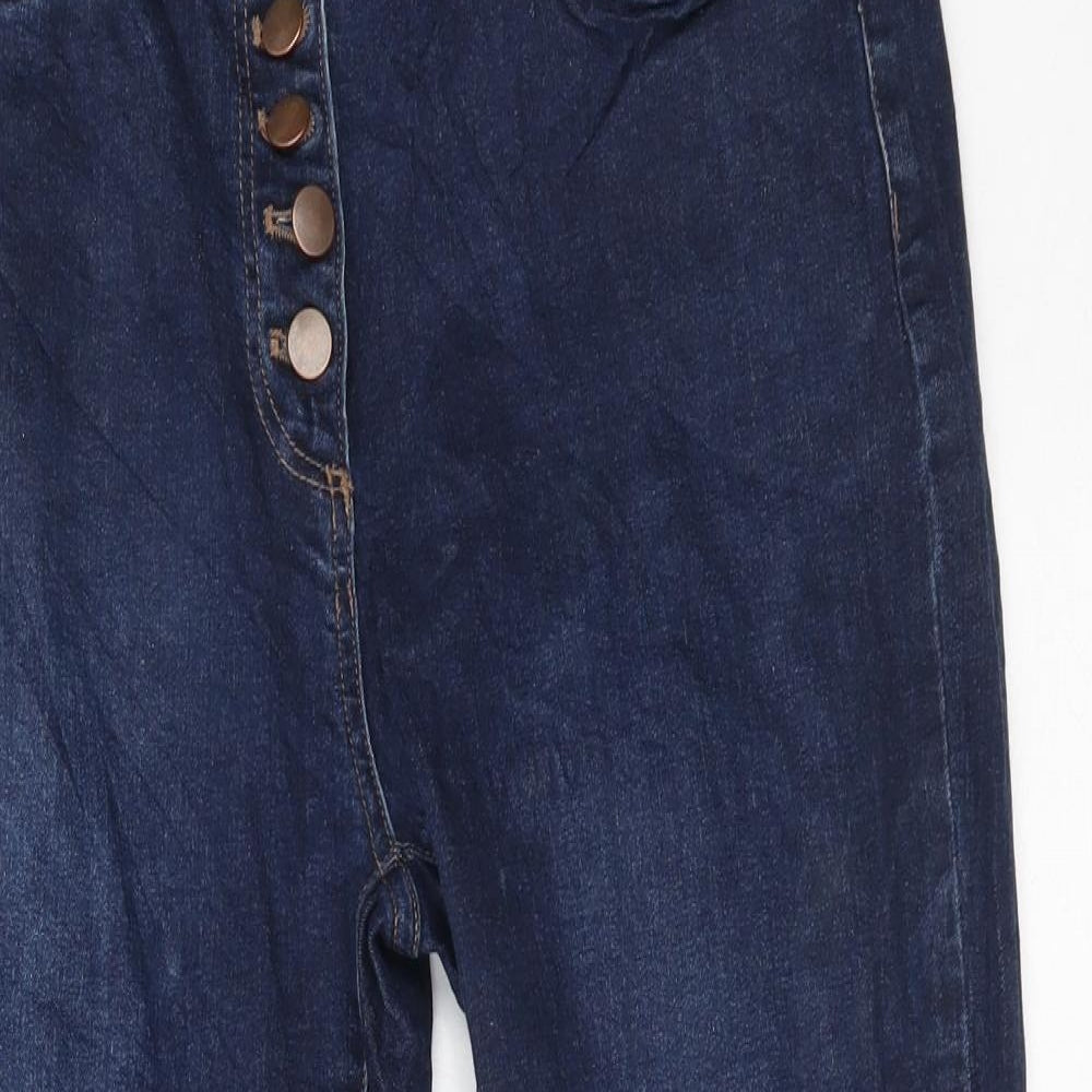 M&Co Womens Blue   Straight Jeans Size 14 L23 in