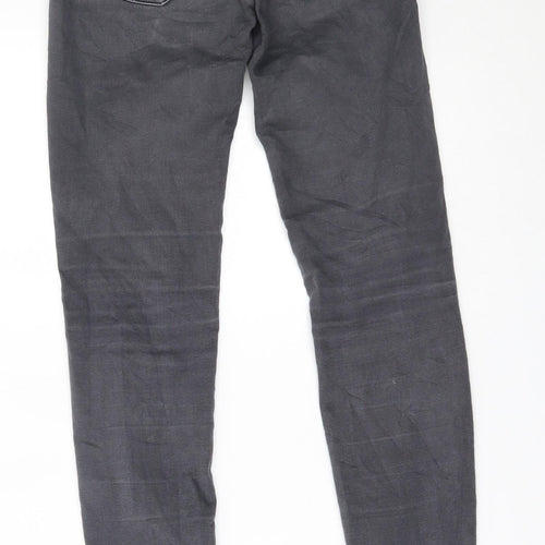 Bershka Womens Grey   Skinny Jeans Size 6 L28 in - push up